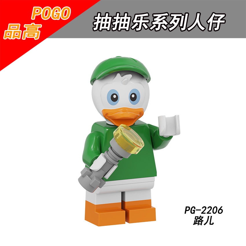 Disney Action Figure Karakter Kartun Mickey Minnie Chip Dale Dewey Duck Louie Duck