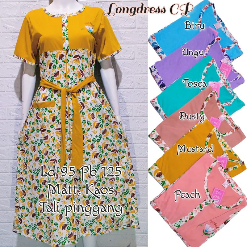 Daster kaos tali pinggang baju tidur dewasa