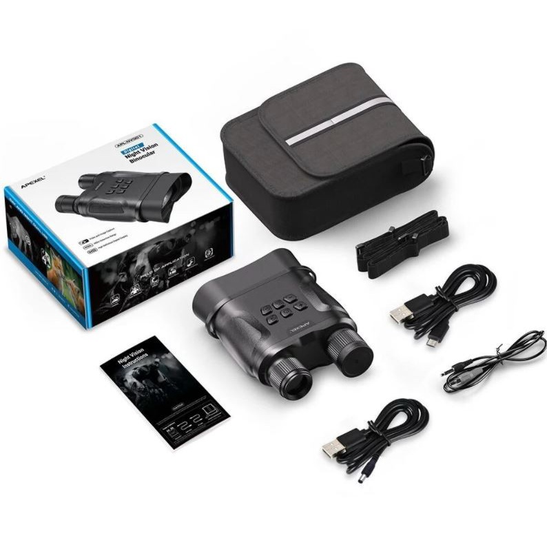 APEXEL Night Vision Binocular Teropong + Video Recorder 1080P - APL-NV001 - Black