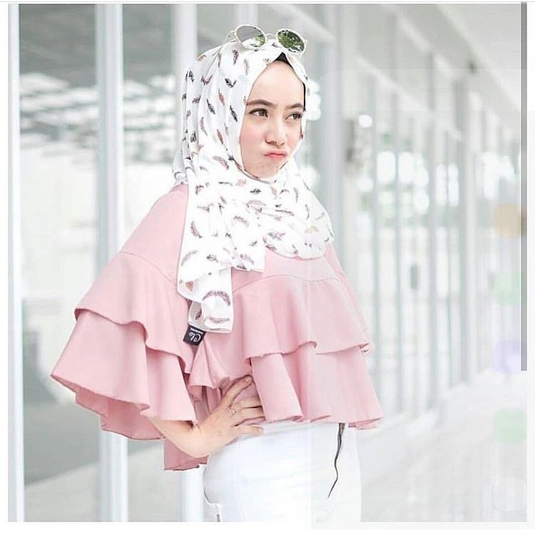 baju ruffle top