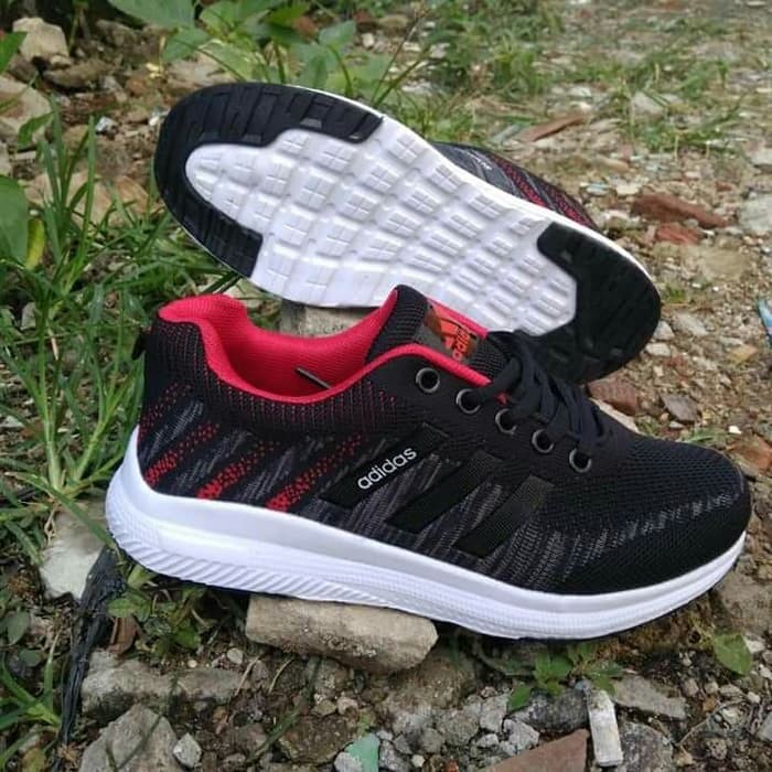 LXS202 sepatu wanita adidas sport neo running import terbaru - Merah- 36