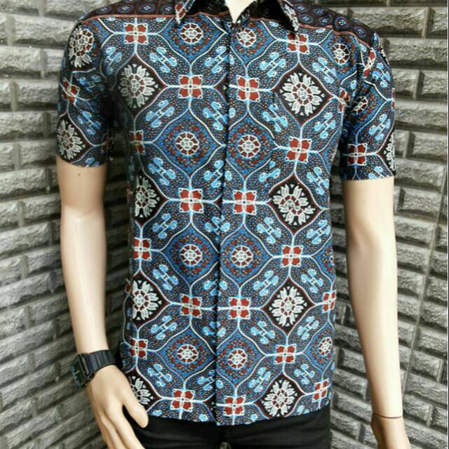 kemeja Risna batik HRB026 lengan pendek A2