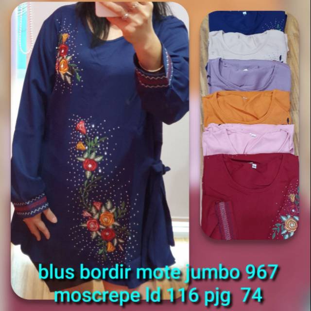 Blus bordir mote 967 jumbo