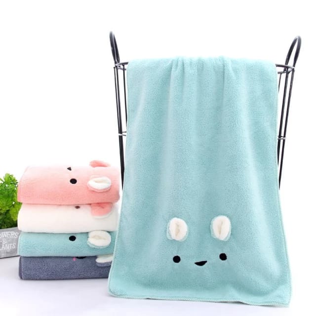 Handuk Mandi Microfiber Koala 35x75cm 70x140cm Handuk Anak Kuping Handuk bayi Import Premium