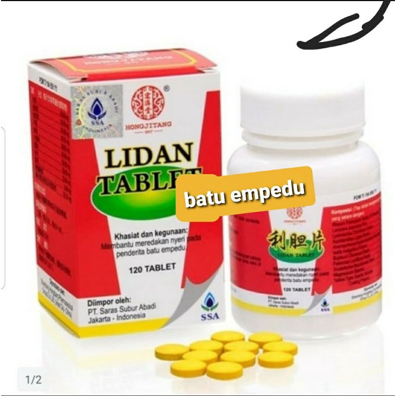 lidan tablet obat batu empedu