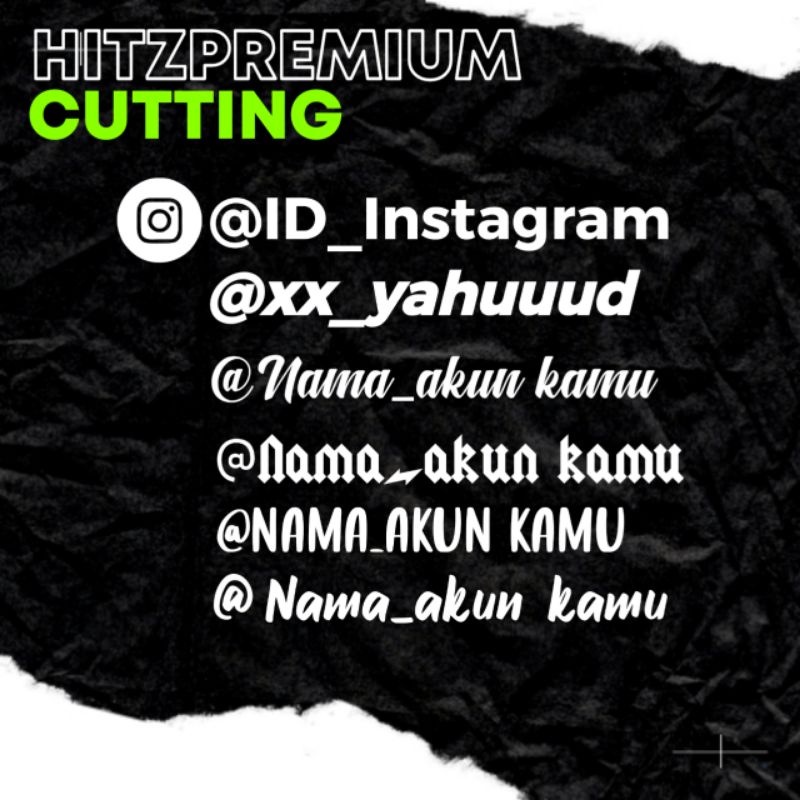 

STIKER CUTTING NAMA