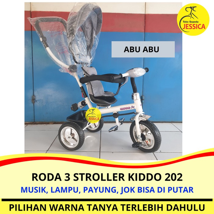 Sepeda Anak Roda 3 Tiga Tricycle Exotic Jok Baby Stroller Besar