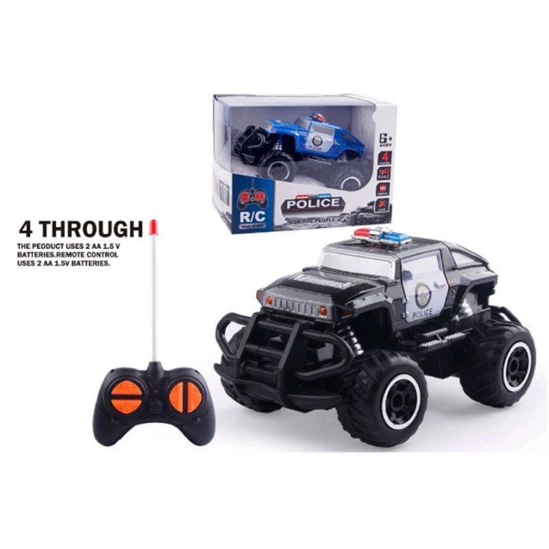 Mobil remot jeep militer mini murah jip polisi jep police
