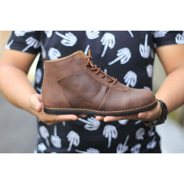sepatu available scrambler brodo brown kulit