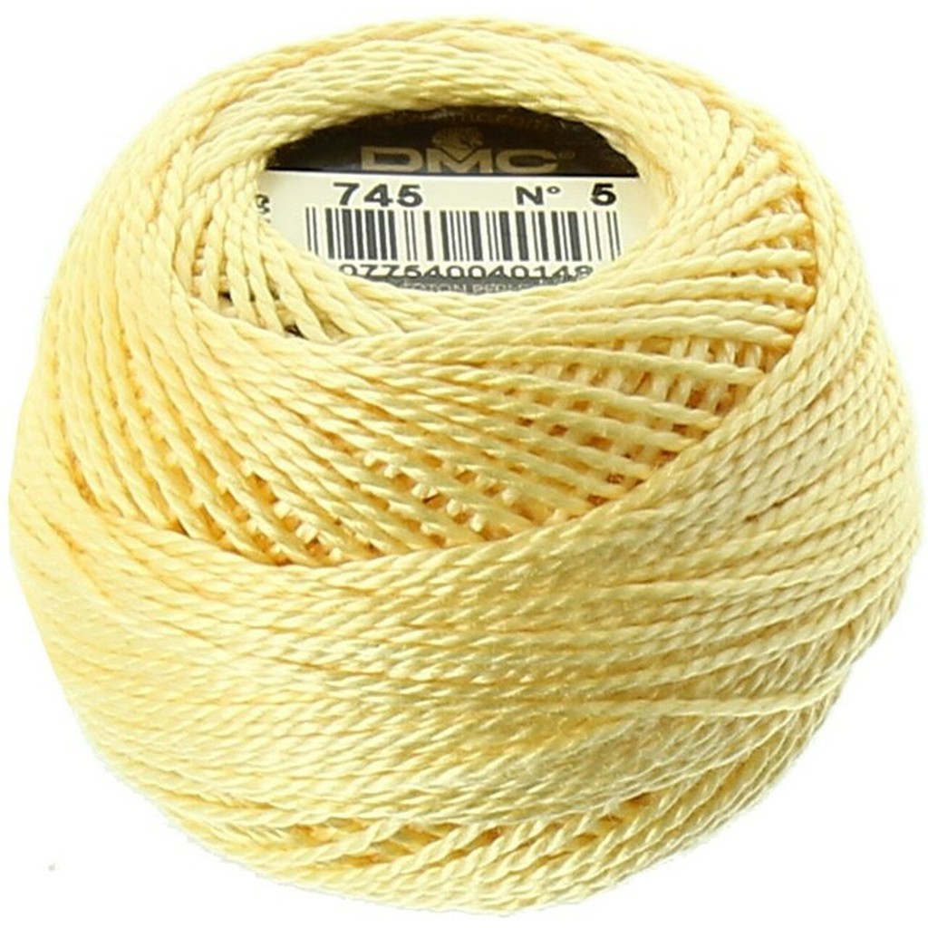 Benang Sulam DMC Art 116 Cotton Perle Pearl Ball Size 5 Kode 745