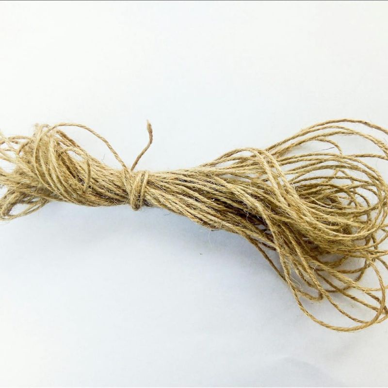 

50 pcs TALI RAMI 2 Ply 3 Ply / TALI HANG TAG / TALI CRAFT GONI 20 cm