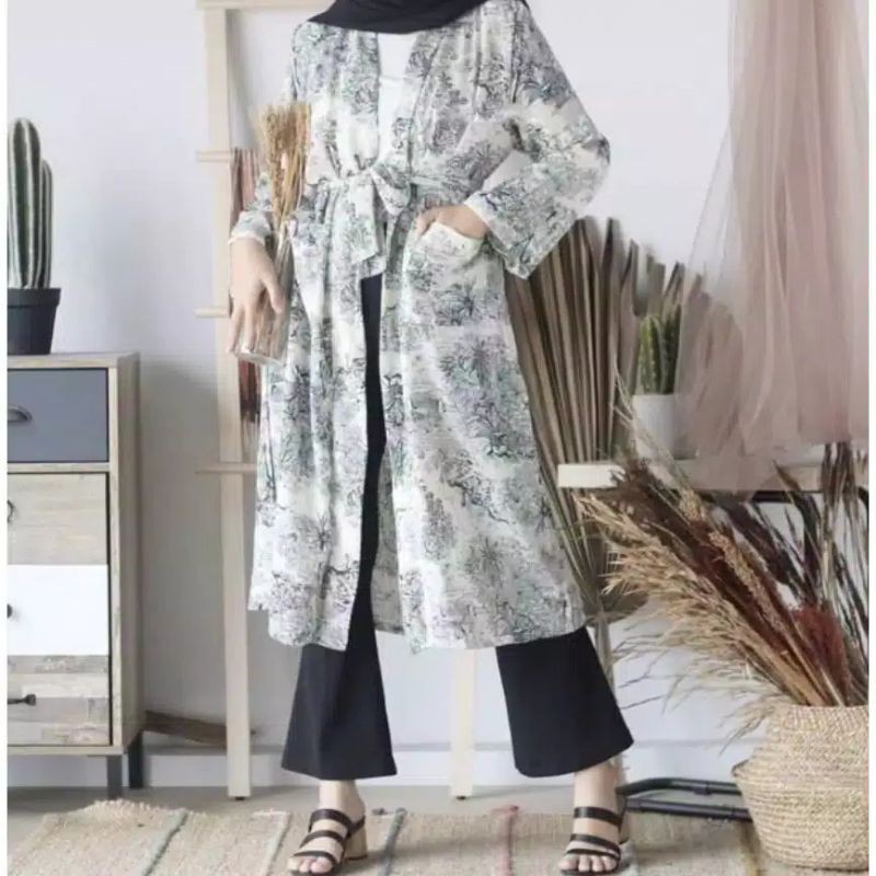 Long cardi Nuela - Long cardi Abstrak