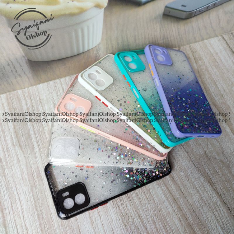 Case Glitter Vivo Y15s / Vivo V2120 Softcase Glitter Blink Candy Colour