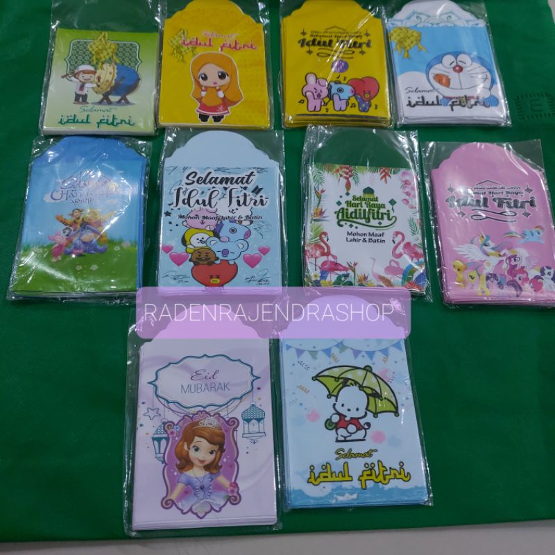 

AMPLOP LEBARAN KECIL 1 PACK ISI 10 PCS KARAKTER