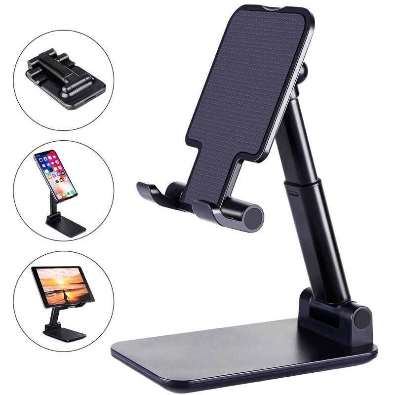 PROMO HOLDER STAND MEJA HD23 ORIGINAL PHONE STAND TABLET UNIVERSAL WFH ZOOM FOLDABLE STYLE