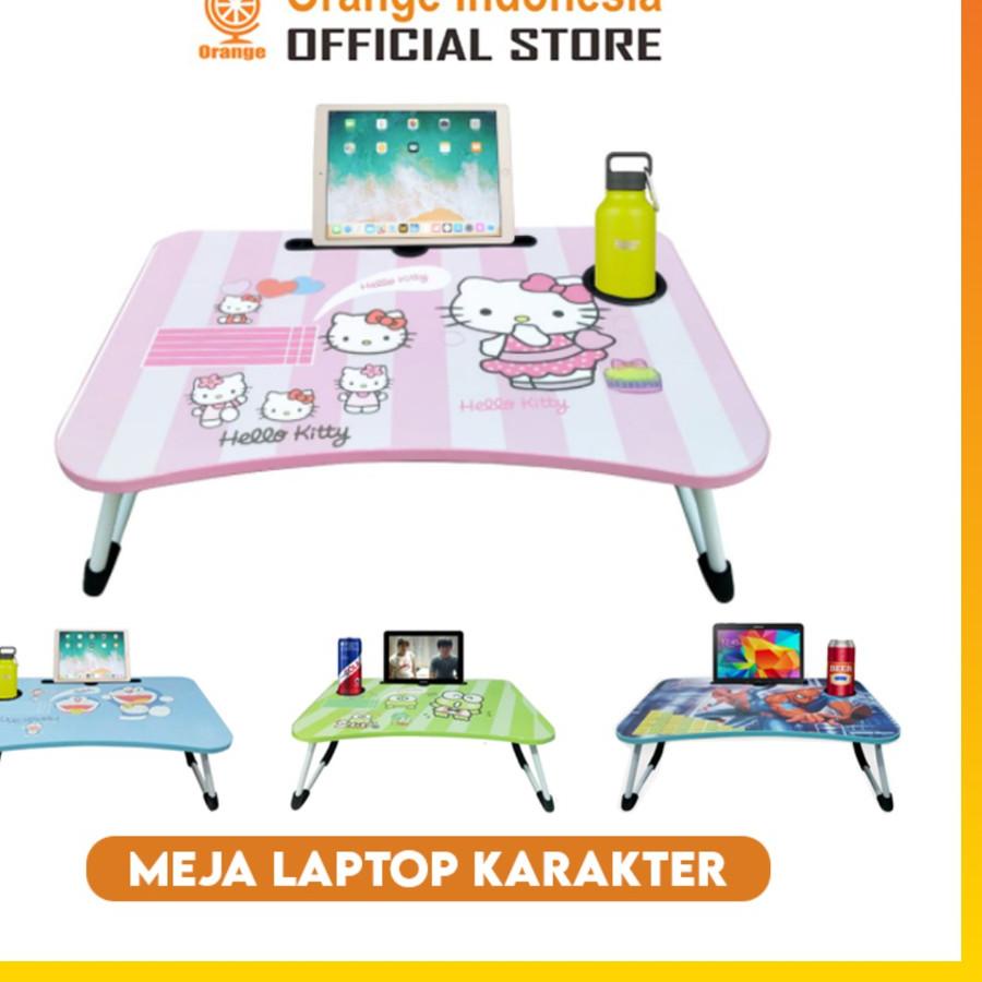 ◙ Promo Meja Lipat Belajar Meja Laptop Serbaguna Meja belajar Meja Kecil Motif Karakter WHFURNITURE
