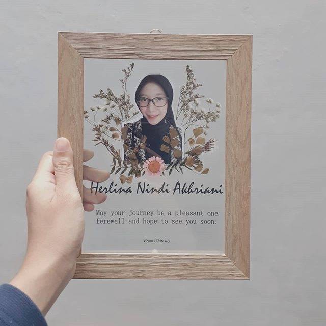 Flower frame bunga press, pressed flowers, oshibana