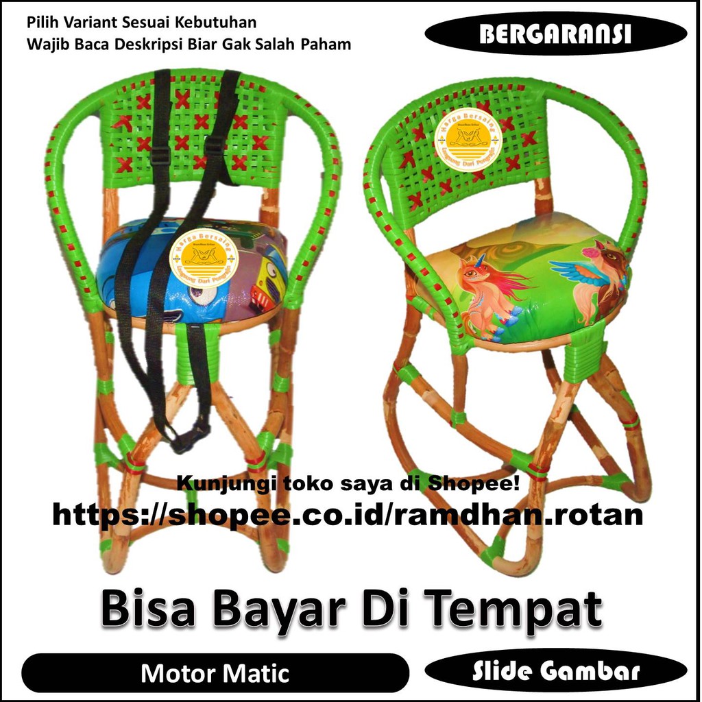Kursi Bonceng Rotan Untuk Motor Matic Kursi Bonceng Anak Kursi Bonceng Rotan Untuk Motor Matic Kursi Bonceng Anak