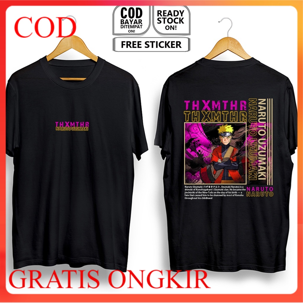 KAOS NARUTO ANIME MANGA NARUTO UZUMAKI ITACHI UCHIHA SASUKE COSPLAY JEJEPANGAN JAPAN CULTURE BAJU TM