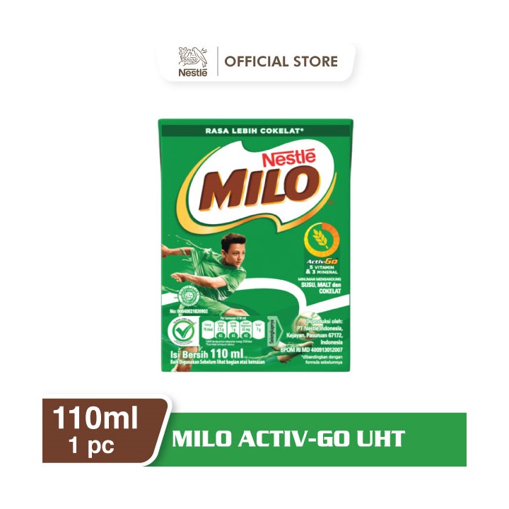 

Milo Activ-Go Minuman Mengandung Susu dan Cokelat UHT 110 ml
