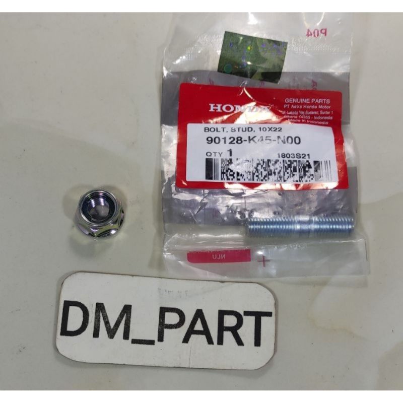 BAUT MUR TANEM STUD NAPGIR NAPGEAR NAP GIR GEAR BELAKANG BLK HONDA VERZA MEGAPRO NEW CB150R CBR150 K