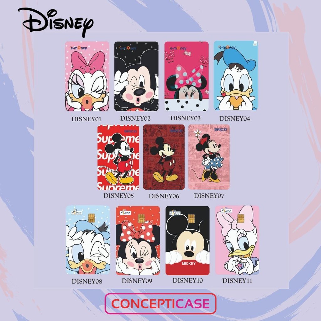PROMO CUSTOM PRINT KARTU E-MONEY,FLAZZ,BRIZZI DISNEY