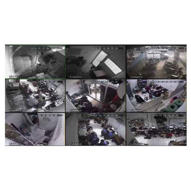 PAKET KAMERA CCTV 6CH 4MP INFRARED KOMPLIT TINGGAL PASANG