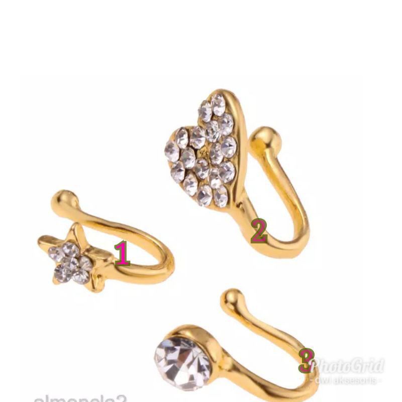 nath/anting hidung/aksesoris india / perhiasan india