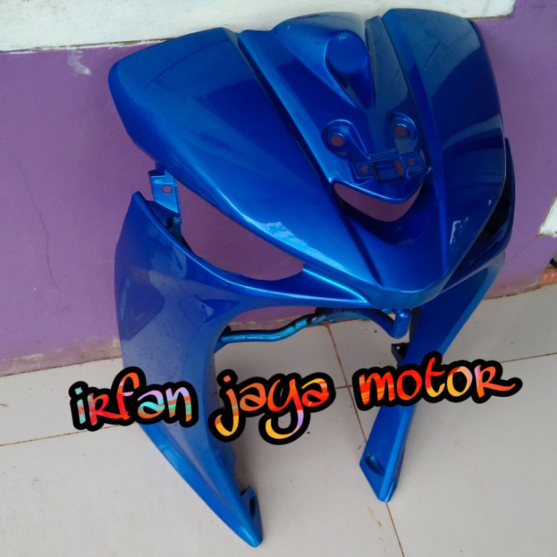Tameng panel body depan Yamaha Vega ZR biru