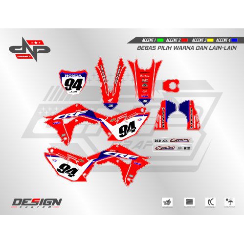 Decal Stiker CRF 250-450 R 2019 05