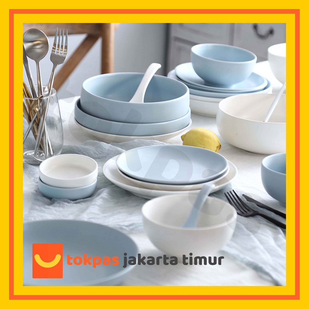 Set Peralatan Makan Keramik Minimalis Aesthetic Peralatan Makan Keramik Marble