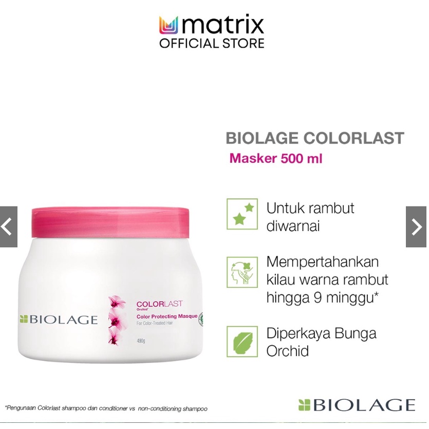 Matrix Biolage Colorlast Mask 490 ML - Masker Rambut Diwarnai