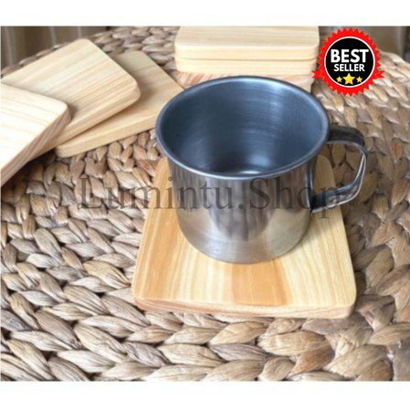 Lepek gelas / lepek gelas kayu / coasters / tatakan gelas kayu / alas cangkir / lepek kopi