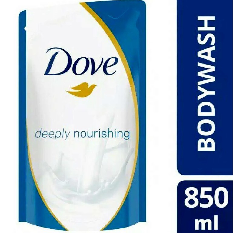 Dove Deeply Nourishing Body Wash Bottle Pump 1000ml 1L / Refill Pouch 825ml 825 ml - Sabun Mandi