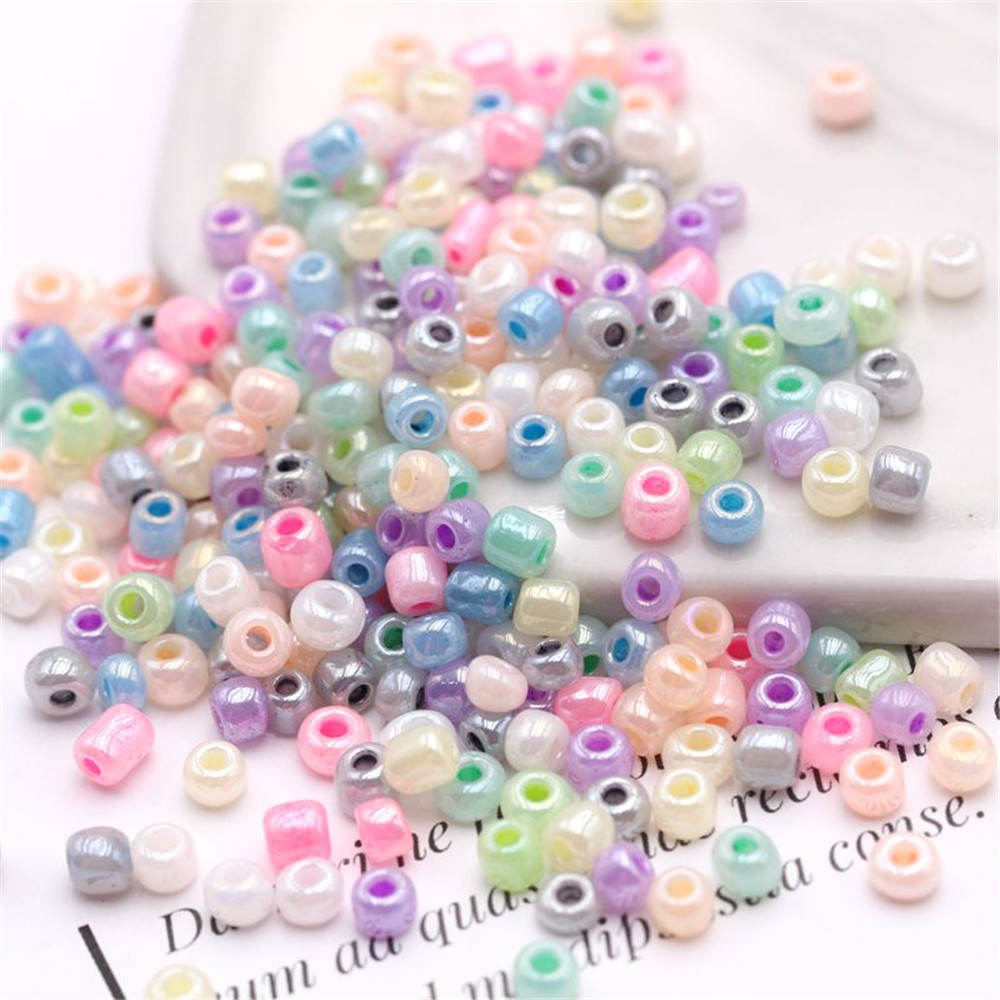 【TERSEDIA &amp; COD】500 / 1000pcs Manik-Manik Warna Permen Ukuran 2mm 3mm Untuk Membuat Perhiasan