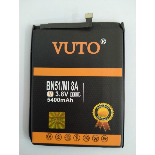 Battery Batere Batre Baterai Double Power Vuto Xiaomi Redmi 8 8A Redmi 8A Pro BN51 BN 51 BN-51