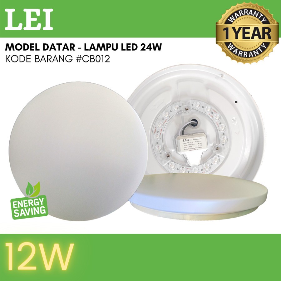 TERLARIS LED Lampu Hias Ceiling 12 Watt 1 Warna Cahaya - Putih