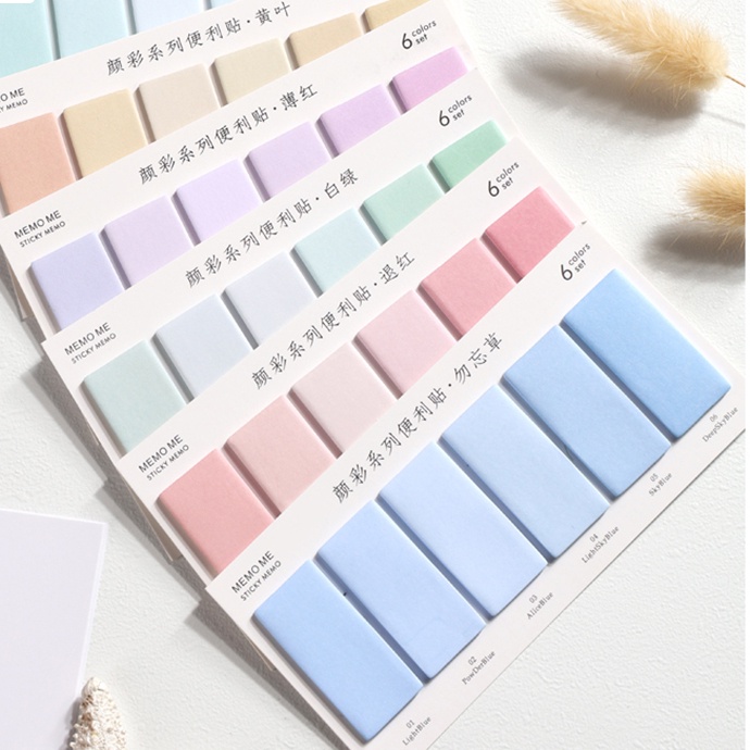 120 Lembar Sticky Notes / Memo Pad Warna-Warni Untuk Sekolah / Kantor