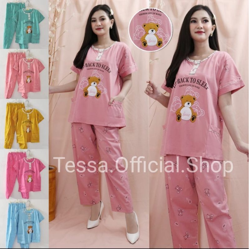 COD Baju Tidur Cp Standar Tessa / Piyama Cp Tessa Baju Tidur Tessa Termurah