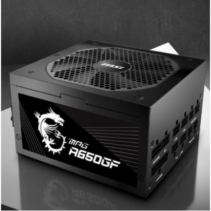 Power supply gaming msi mpg 650 watt 80+ 80 plus gold 140mm fan full modular a650gf - Psu 650w a650-gf