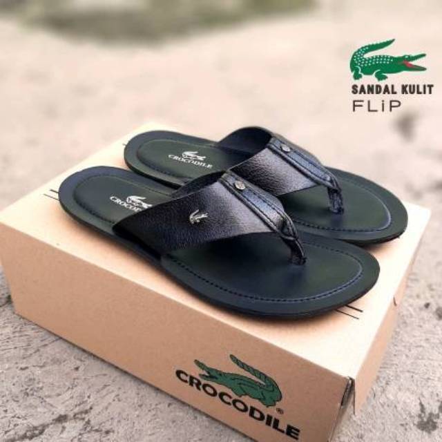 sandal kulit crocodile original