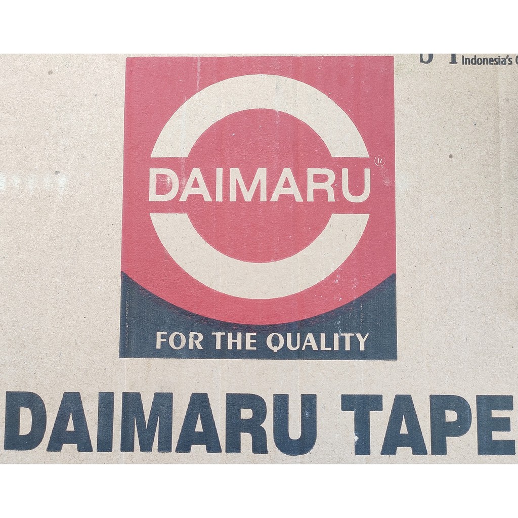 

Lakban bening Daimaru Tape Asli Perekat Transparan Ukuran 48mm 6 Rolls 1 pack