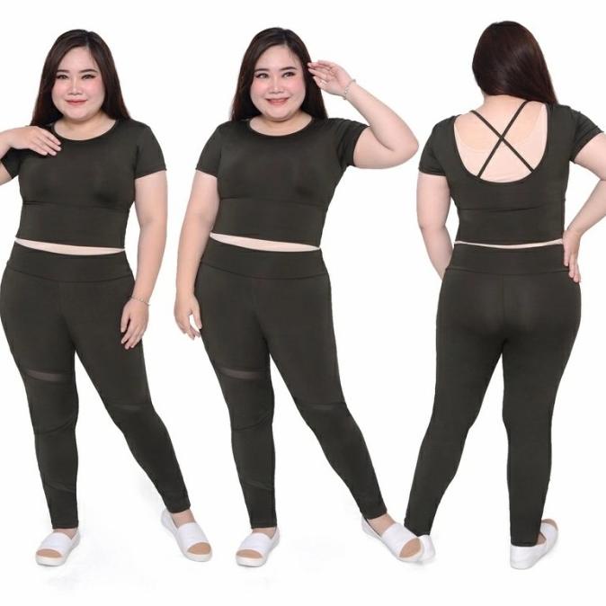 BAJU OLAHRAGA WANITA BAJU SENAM JUMBO SETELAN JUMBO FITNES ZUMBA GYM