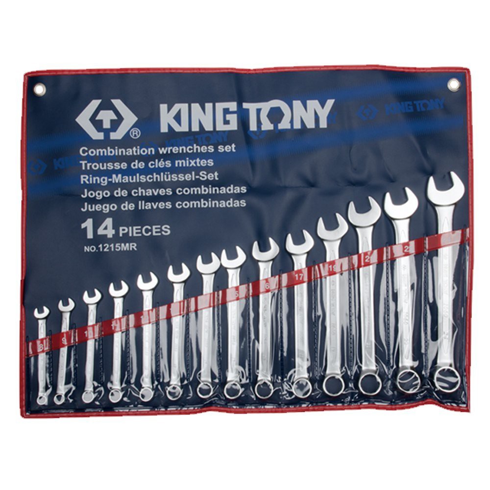 Kunci Ring Pas Kombinasi 14 pc King Tony 1215MR Grade Profesiona