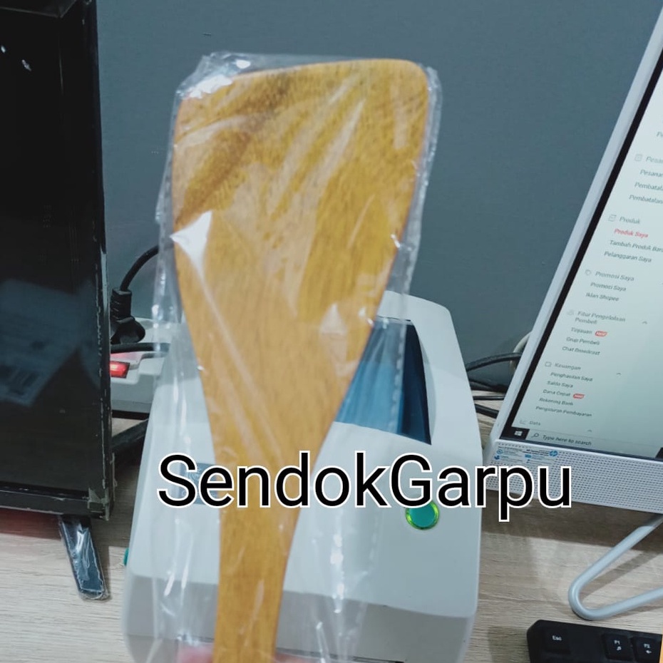 Sodet Kayu Spatula / Sutil KAYU MIRING Alami