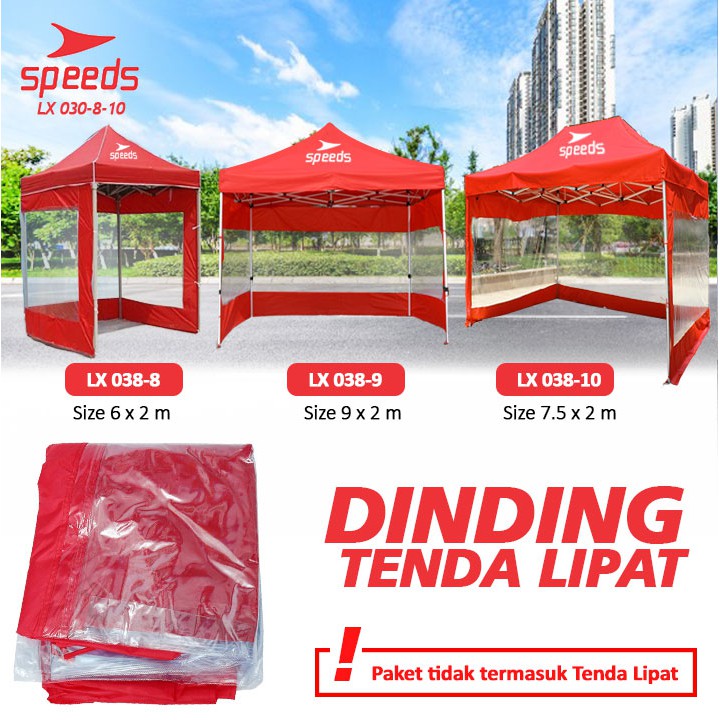 Dinding Samping Tenda penutup sisi tenda cafe Kombinasi 