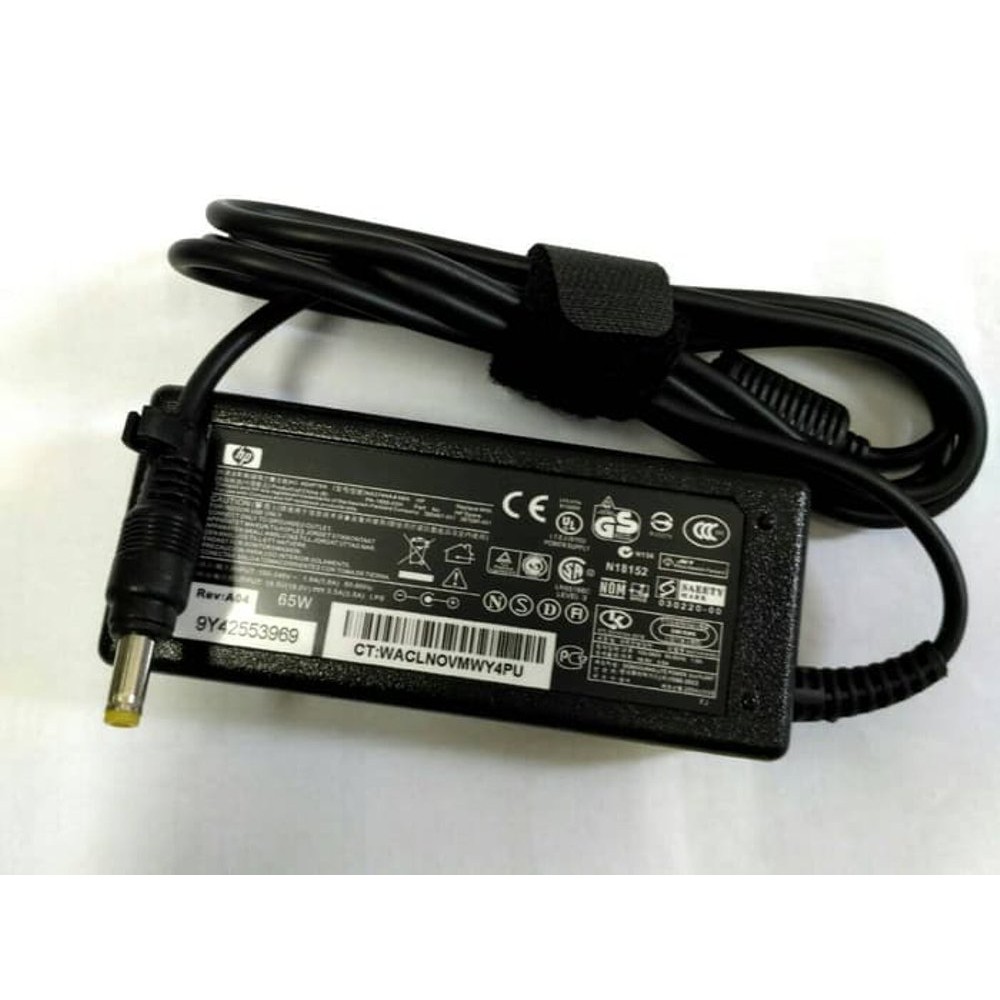 Adaptor Laptop HP 18.5V 3.5A Jack Kuning - adaptor hp compaq 18.5v - 3.5a kepala kuning