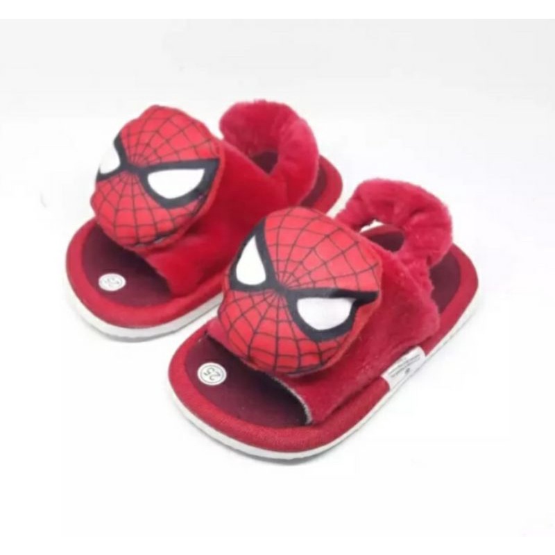 Arkn023 Sandal anak beby kalakter spidermen