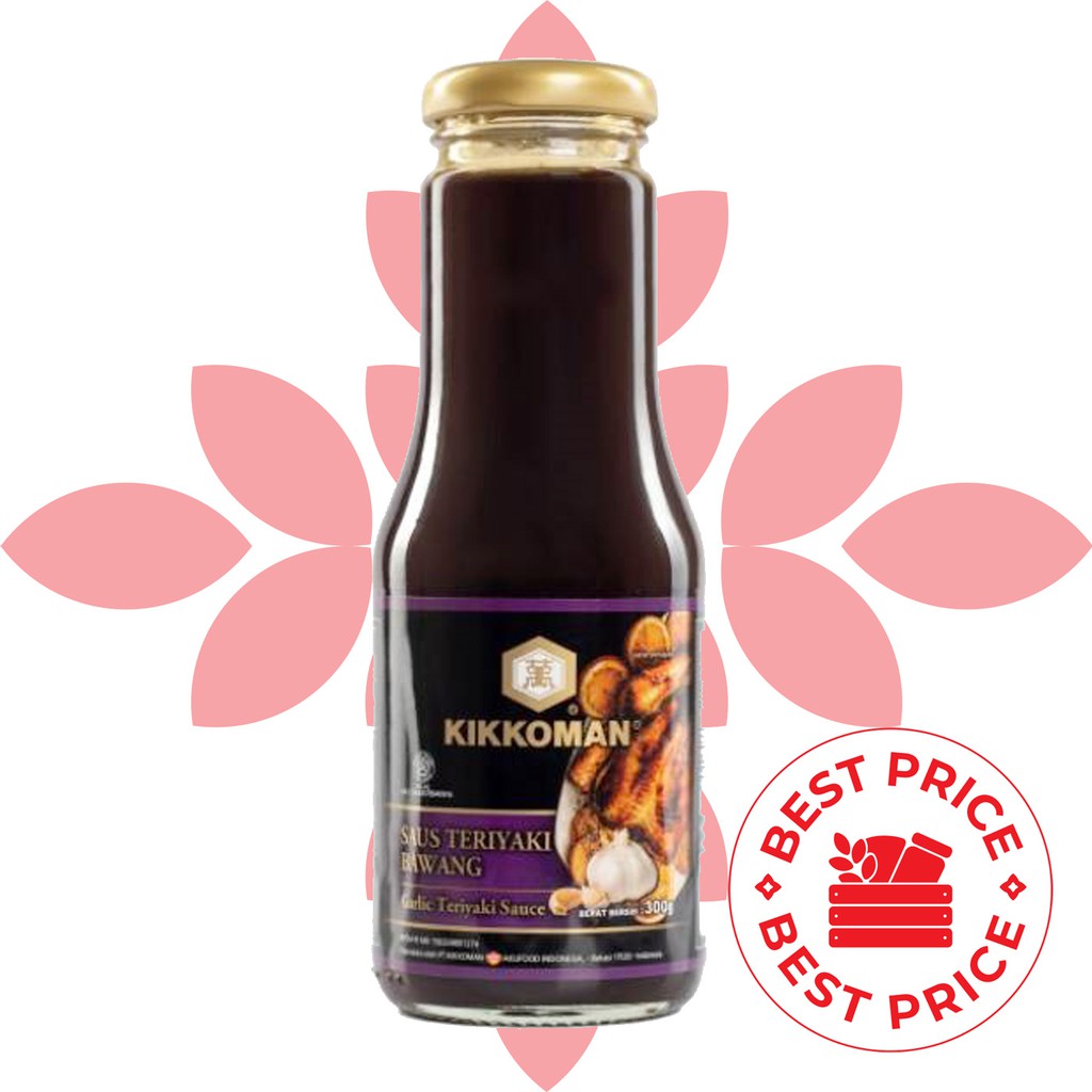 KIKKOMAN - SAUS GARLIC TERIYAKI HALAL - 300 GR (BOTOL)