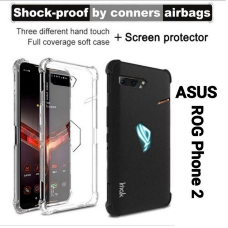 case rog phone 2 original imak anti crack soft premium tpu